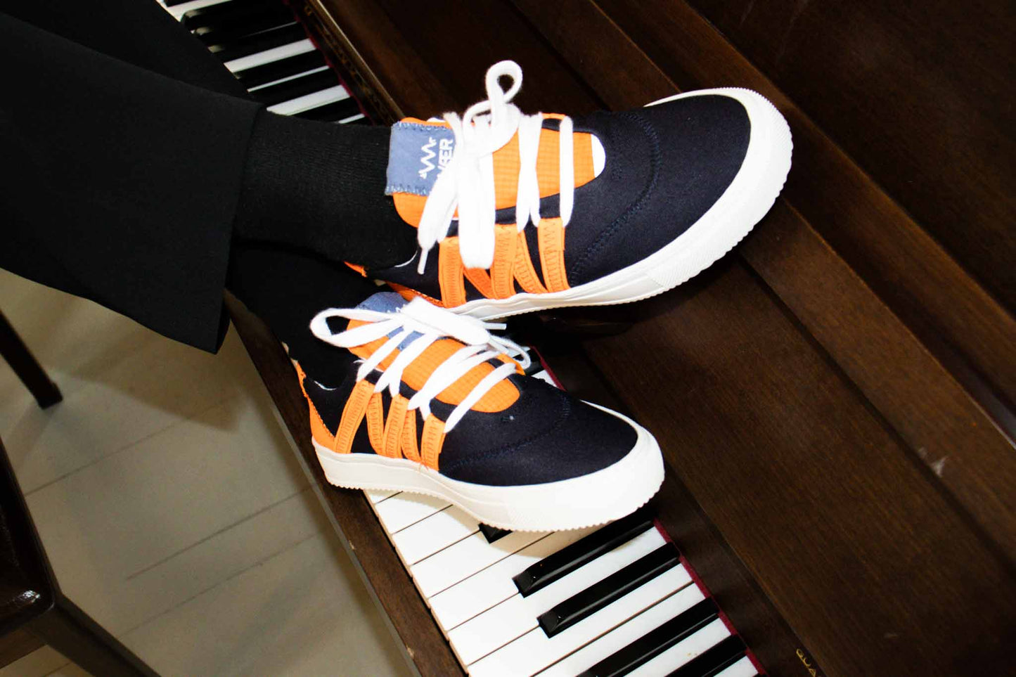 STARK Black Orange Phoenix Sneaker
